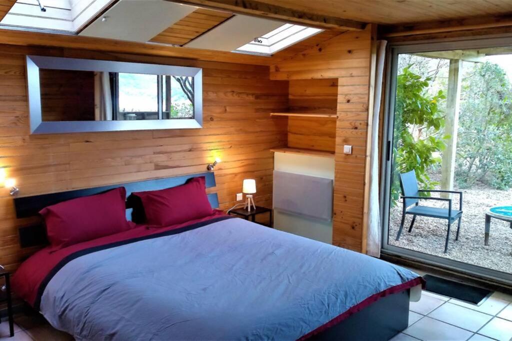 Studio 32m2 - dans propriété avec vue imprenable sur le Lac du Salagou Liausson Extérieur photo
