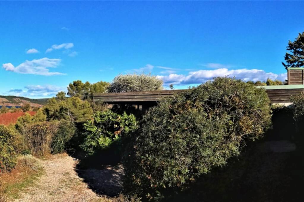 Studio 32m2 - dans propriété avec vue imprenable sur le Lac du Salagou Liausson Extérieur photo